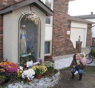 Mary, in the Museum's Glass Coffin