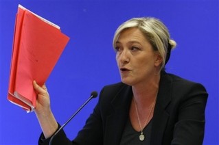 Le Pen Compares Praying Muslims to Nazis