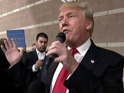 Trump Makes Surprise Visit To Same Caucus Site As Glenn Beck At Exact Moment He's Stumping For Cruz